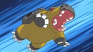 Hippowdon, as seen in the anime. (Image via The Pokemon Company)
